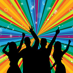 Image showing Disco Dancing Indicates Discotheque Joy And Parties