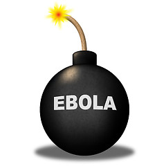 Image showing Ebola Bomb Shows Infectious Infected And Epidemic