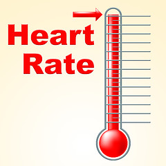 Image showing Heart Pulse Shows Degree Healthy And Heartbeat