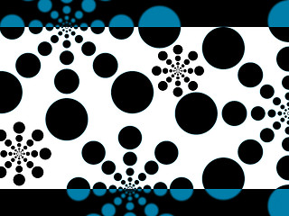 Image showing Dots Background Shows Little And Large Circular Shapes\r