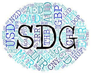 Image showing Sdg Currency Shows Exchange Rate And Broker