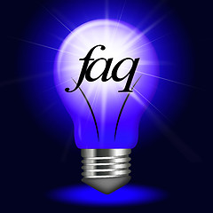 Image showing Faq Questions Represents Information Questioning And Assistance