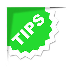 Image showing Tips Label Represents Ideas Help And Idea