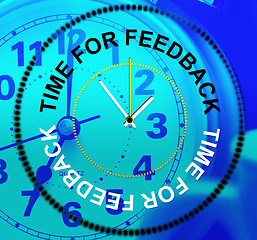 Image showing Time For Feedback Shows Response Comment And Survey