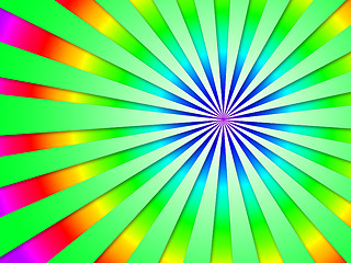 Image showing Colourful Dizzy Striped Tunnel Background Shows Futuristic Dizzy