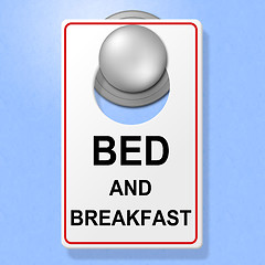 Image showing Bed And Breakfast Means Place To Stay And Cuisine