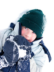 Image showing Child fun winter