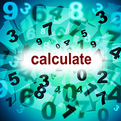 Image showing Calculation Mathematics Represents One Two Three And Maths