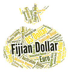 Image showing Fijian Dollar Indicates Foreign Exchange And Broker