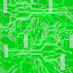 Image showing Branching Out Background Shows Information Matrix And Connection