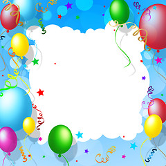 Image showing Background Balloons Means Blank Space And Backdrop