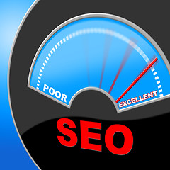 Image showing Excellent Seo Represents Search Excellence And Quality