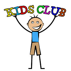 Image showing Kids Club Indicates Free Time And Child