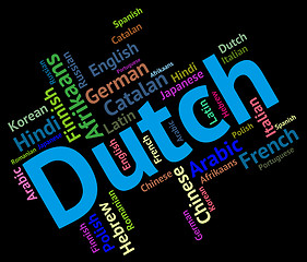 Image showing Dutch Language Shows The Netherlands And International