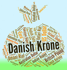 Image showing Danish Krone Represents Foreign Currency And Banknote