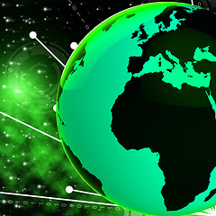 Image showing Europe Africa Globe Means Country Planet And African