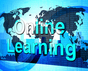 Image showing Online Learning Means World Wide Web And College