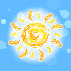 Image showing Sun Rays Represents Summer Time And Beam