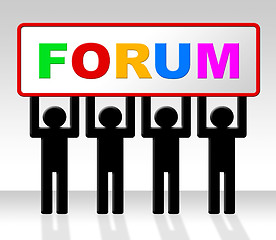 Image showing Forum Forums Represents Social Media And Website