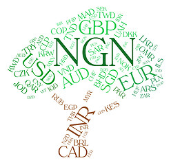 Image showing Ngn Currency Shows Nigerian Nairas And Banknotes