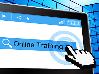 Image showing Online Training Shows World Wide Web And College