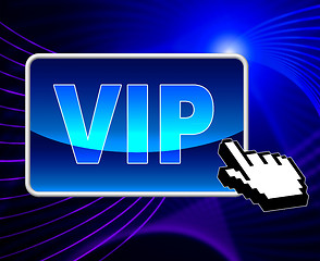 Image showing Vip Online Means World Wide Web And Important