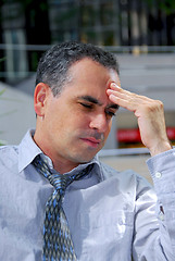 Image showing Businessman unhappy