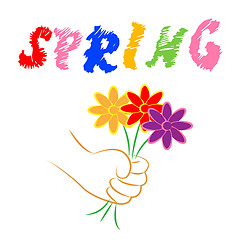 Image showing Spring Flowers Means Florist Season And Florals