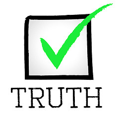 Image showing Tick Truth Shows No Lie And Approved