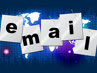 Image showing Emails Email Indicates Send Message And Communicate