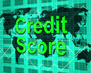 Image showing Credit Score Means Debit Card And Bankcard