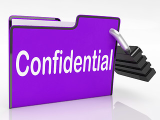 Image showing Confidential Security Means Restricted Organize And Confidential