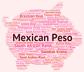 Image showing Mexican Peso Represents Foreign Exchange And Broker