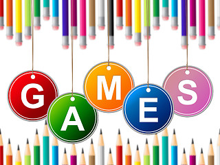 Image showing Games Play Indicates Leisure Gaming And Entertainment