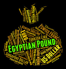 Image showing Egyptian Pound Shows Worldwide Trading And Coin