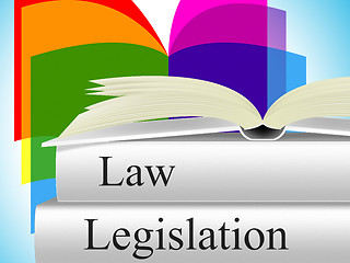 Image showing Legislation Law Represents Legality Crime And Juridical