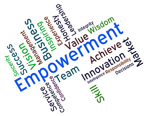 Image showing Empowerment Words Shows Spur On And Empowering