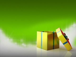 Image showing Copyspace Celebrate Indicates Gift Box And Cheerful