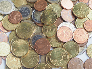 Image showing Euro coins