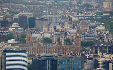 Image showing Aerial view of London