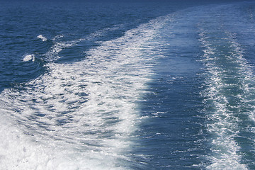 Image showing Trace of cruise ship