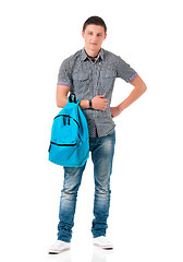 Image showing Student with backpack