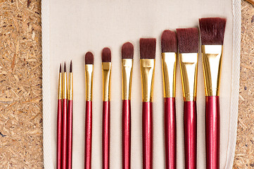 Image showing Makeup brushes