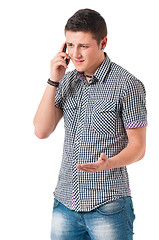 Image showing Man with mobile phone