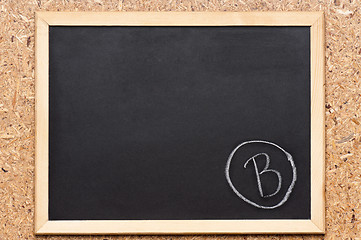 Image showing Chalkboard with writing