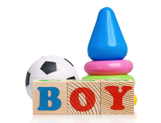 Image showing Boy word