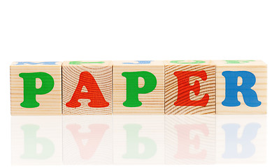 Image showing Wooden blocks