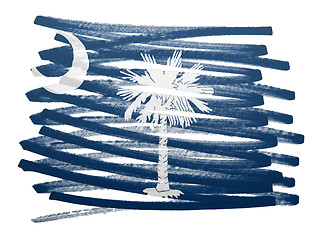 Image showing Flag illustration - South Carolina