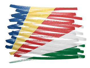 Image showing Flag illustration - Seychelles