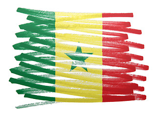 Image showing Flag illustration - Senegal